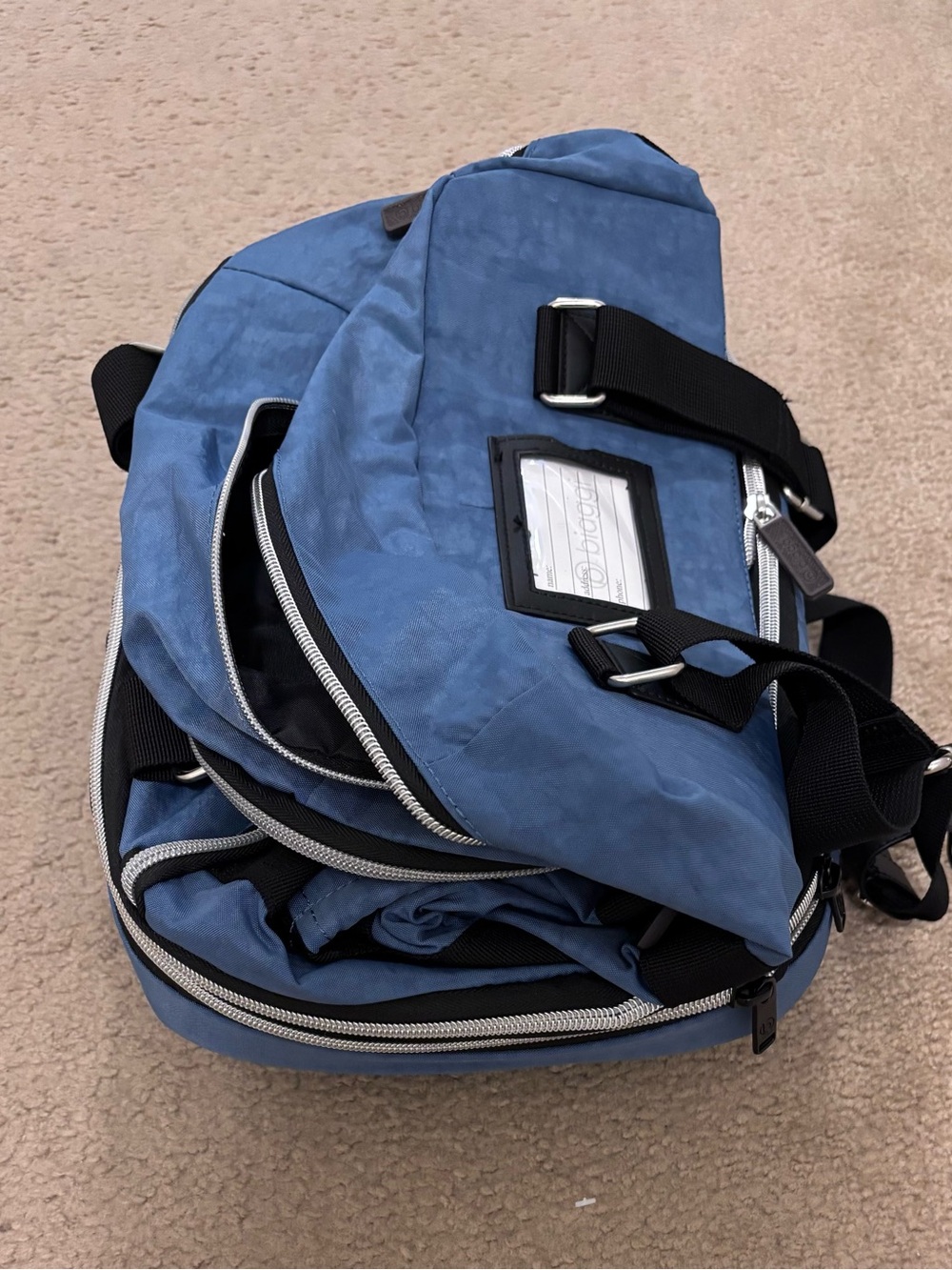 Biaggi Blue Convertible Travel Tote Bag (Zipsak collection) - brand new with tag - Picture 9 of 9